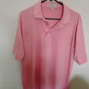 Peter Millar Pink Golf Easter Sunday Shirt Summer Comfort Short Sleeve New SZ:L.